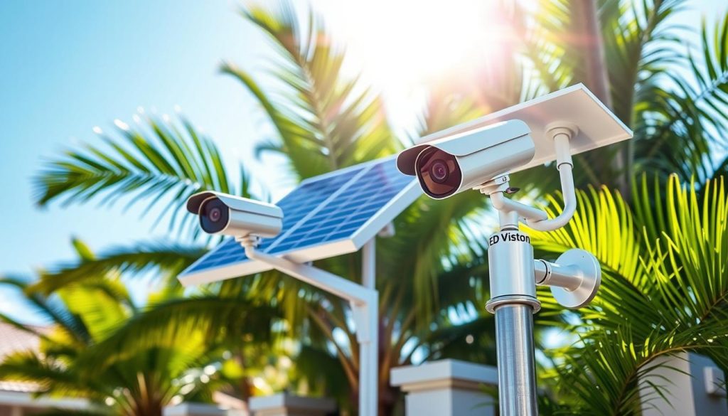 outdoor solar security camera system