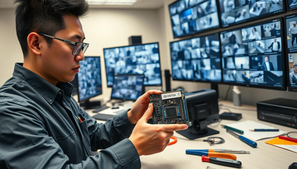 testing video card CCTV