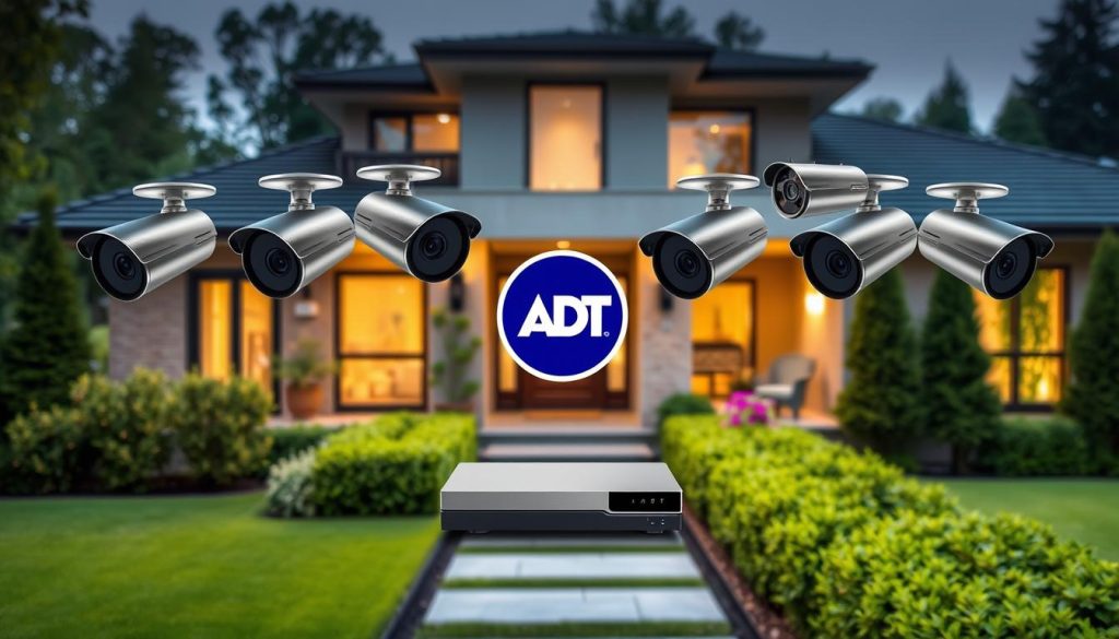 ADT security system providing complete camera security