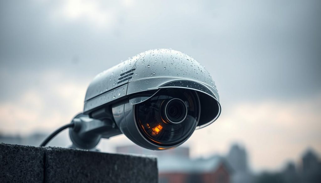 CCTV camera rain protection