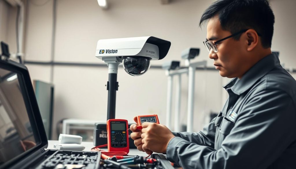 CCTV maintenance for solar cameras