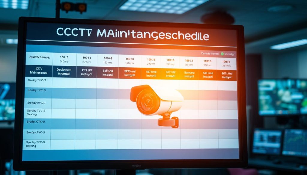 CCTV maintenance schedule
