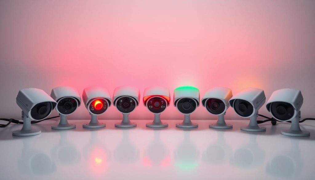CCTV manufacturers light indicator differences