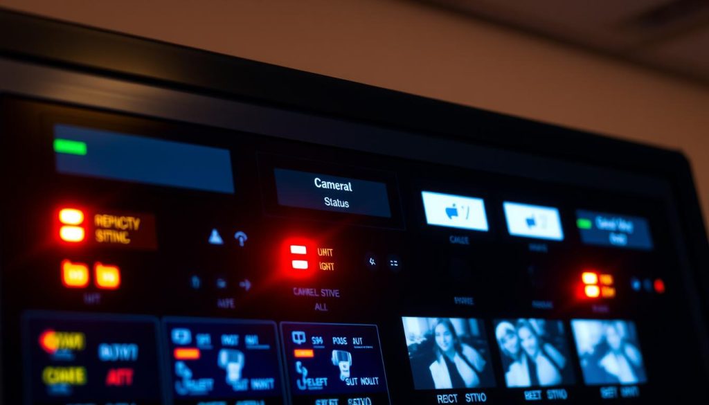 CCTV recording status indicators