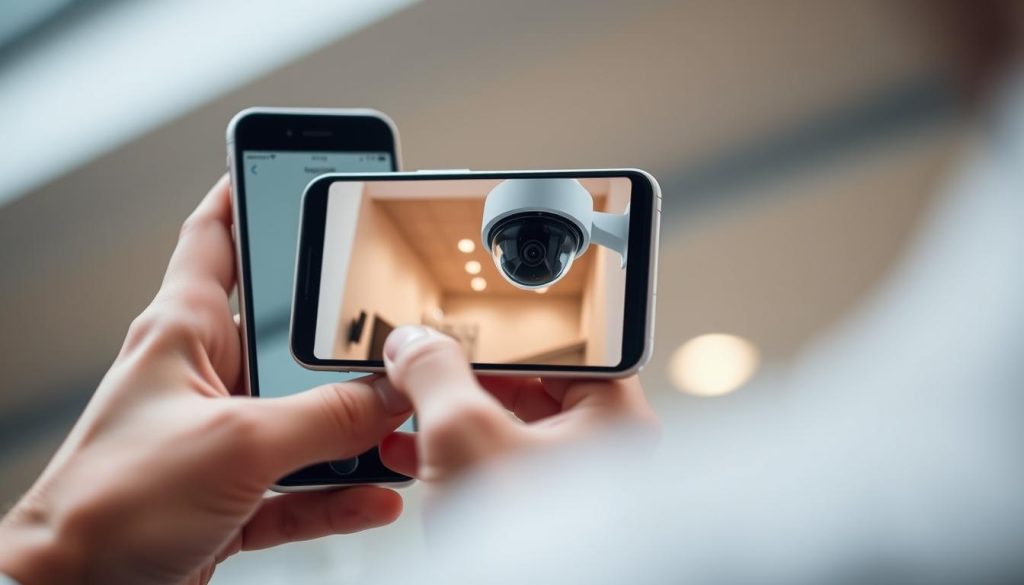 CCTV status check on mobile