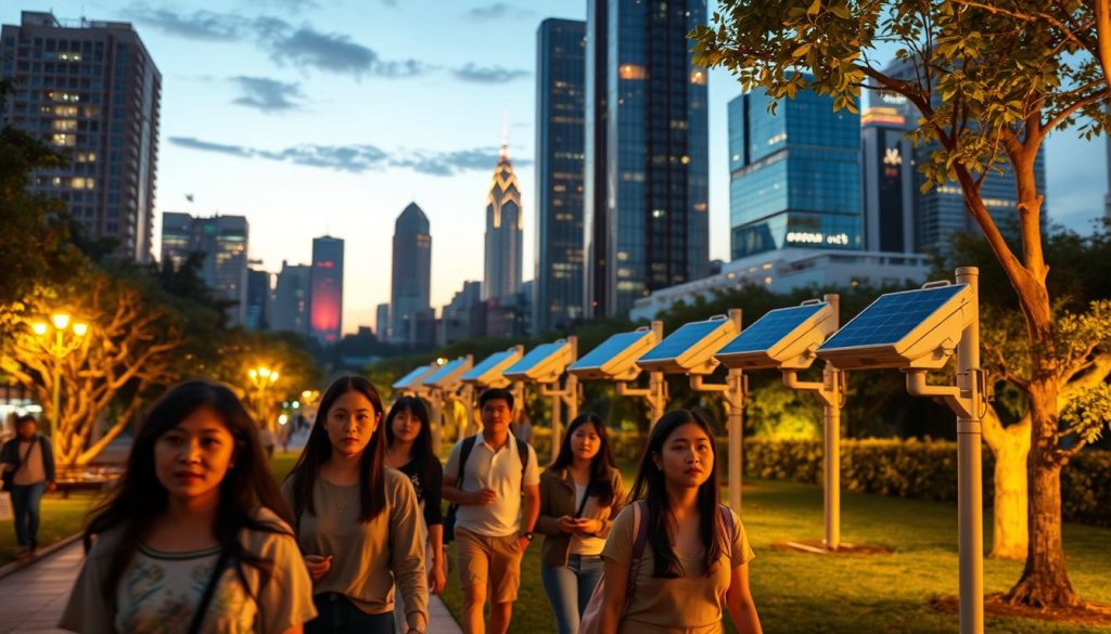 Hikvision solar applications in urban security