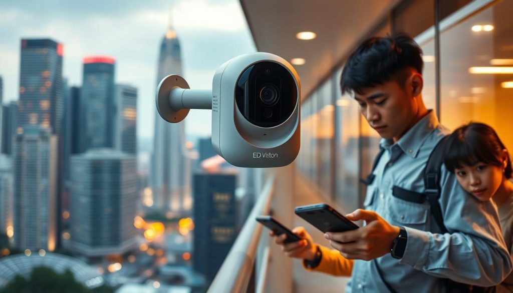 Shiwojia 4G camera for smart security in Singapore