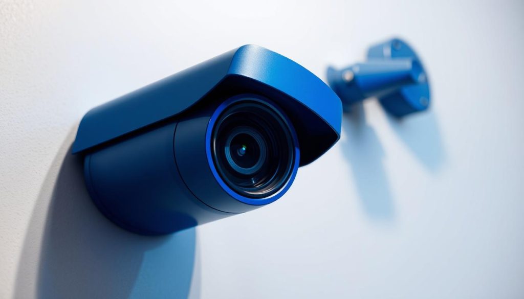 blue light CCTV camera