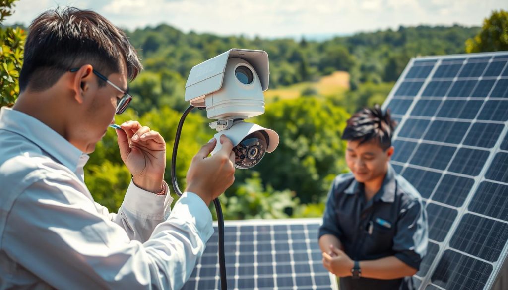 maintenance of solar CCTV systems