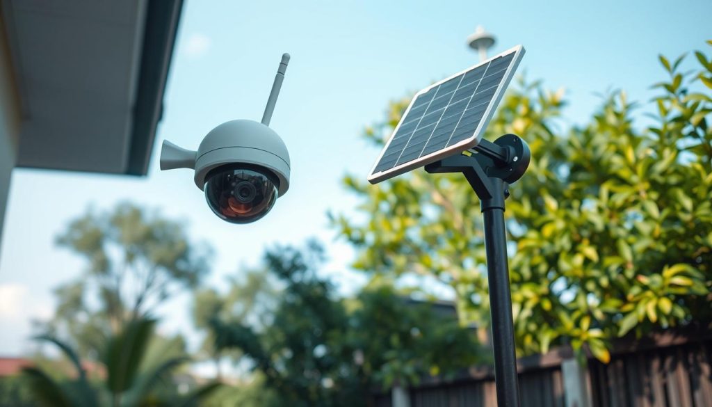 optimal placement of solar CCTV WiFi camera