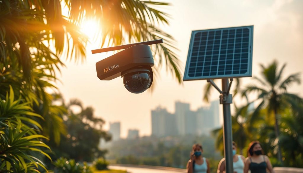 outdoor CCTV solar power