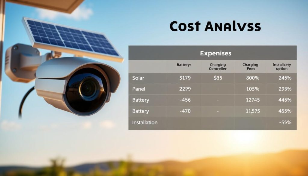 cost analysis of solar camera setup costs