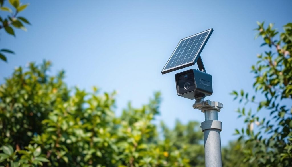 installation process for low power solar cameras