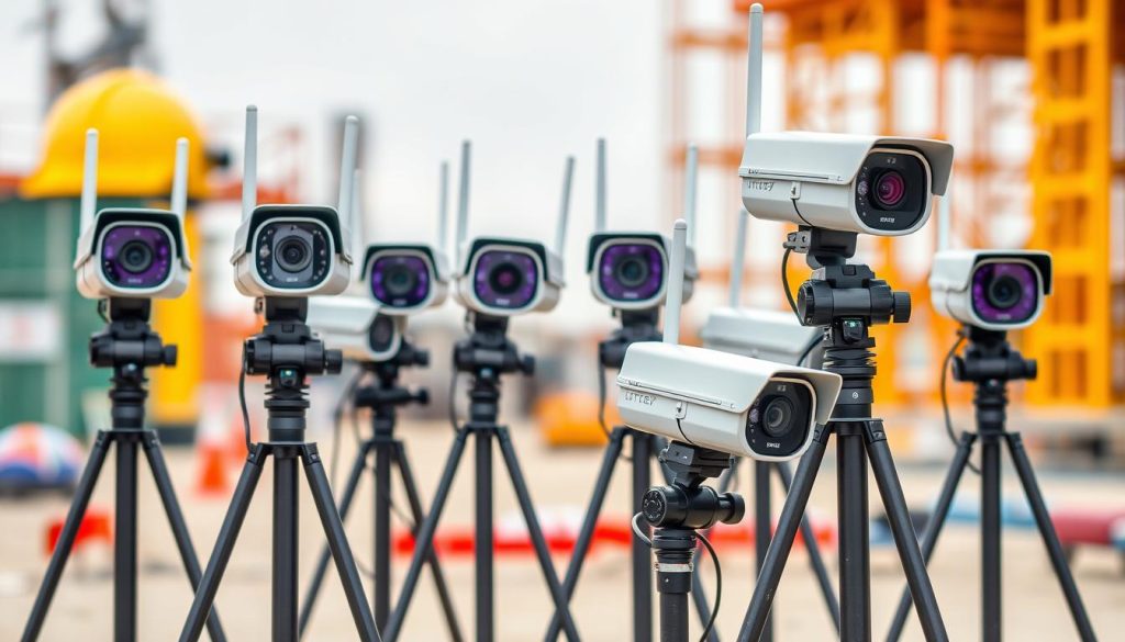portable construction security cameras