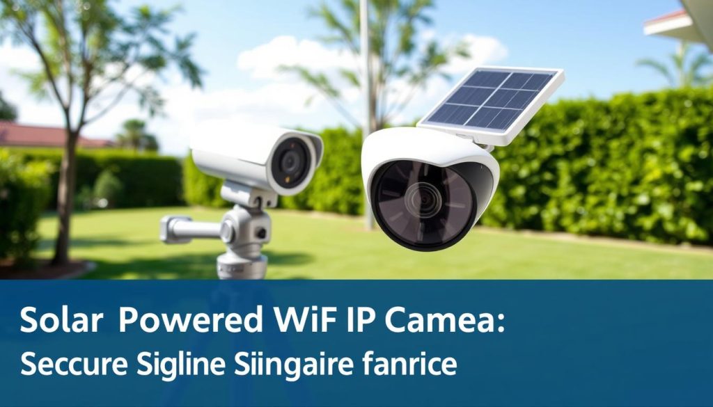 solar camera installation
