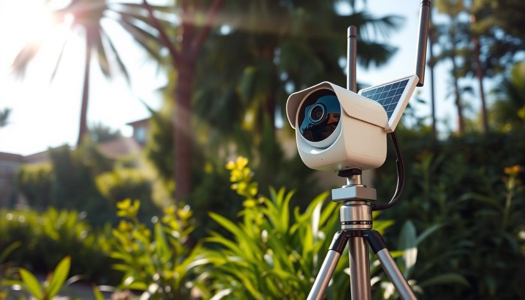 solar camera setup