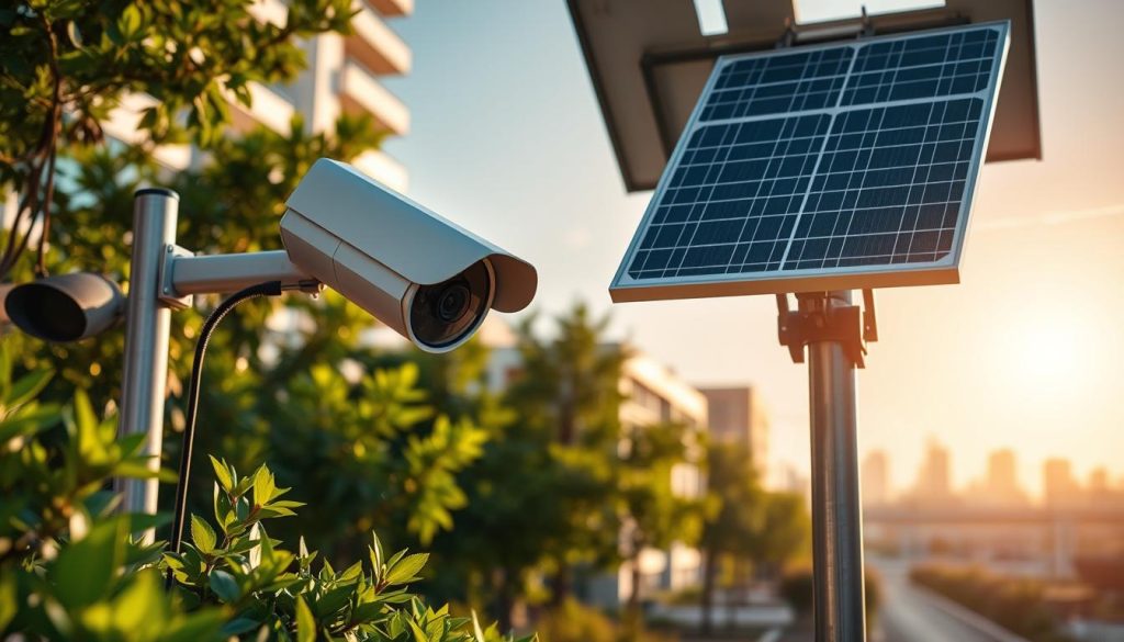 solar-powered CCTV camera