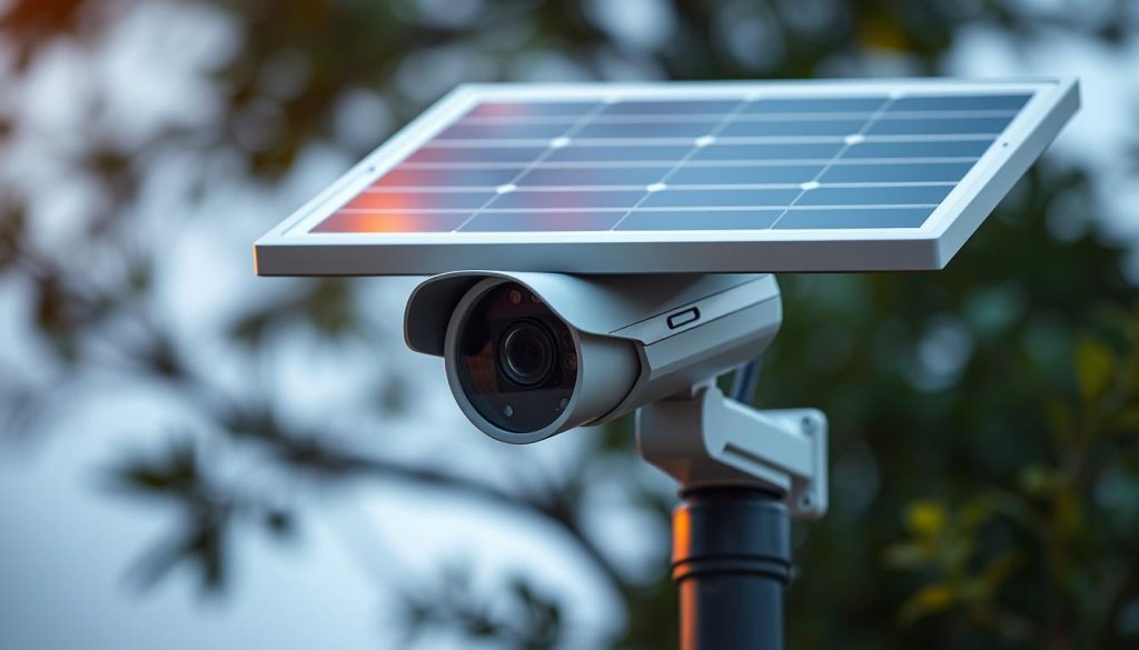 solar powered CCTV camera with SD card storage