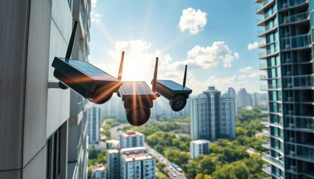 solar-powered outdoor cameras