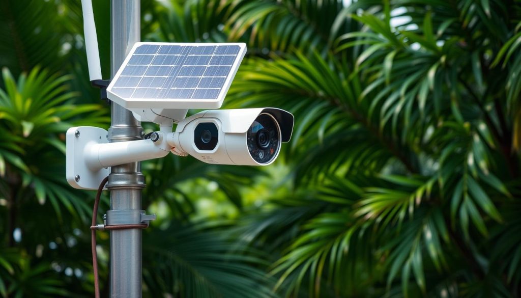 solar powered outdoor wireless security camera system