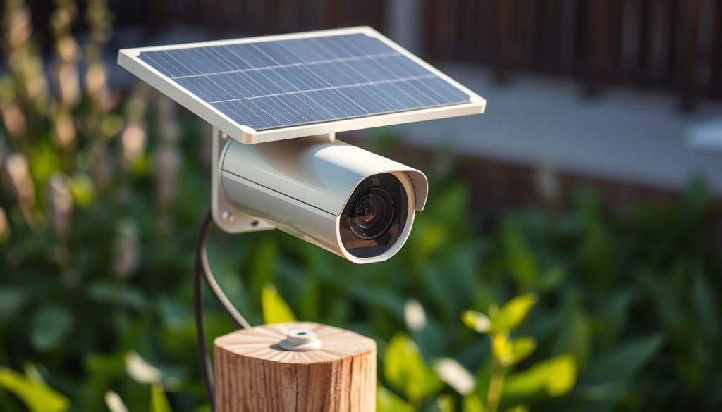 solar rechargeable security camera