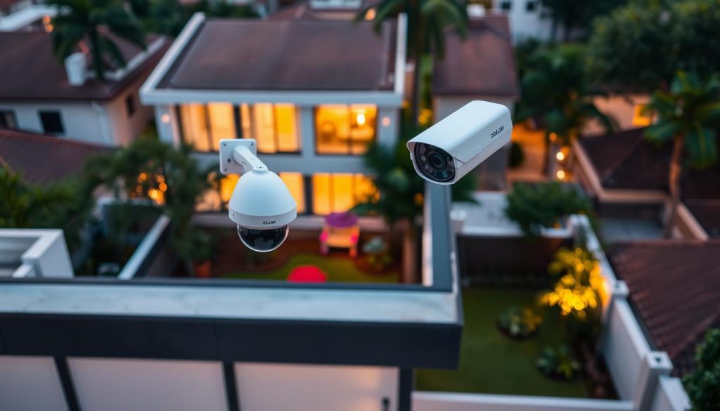 solium security cameras protecting home in Singapore
