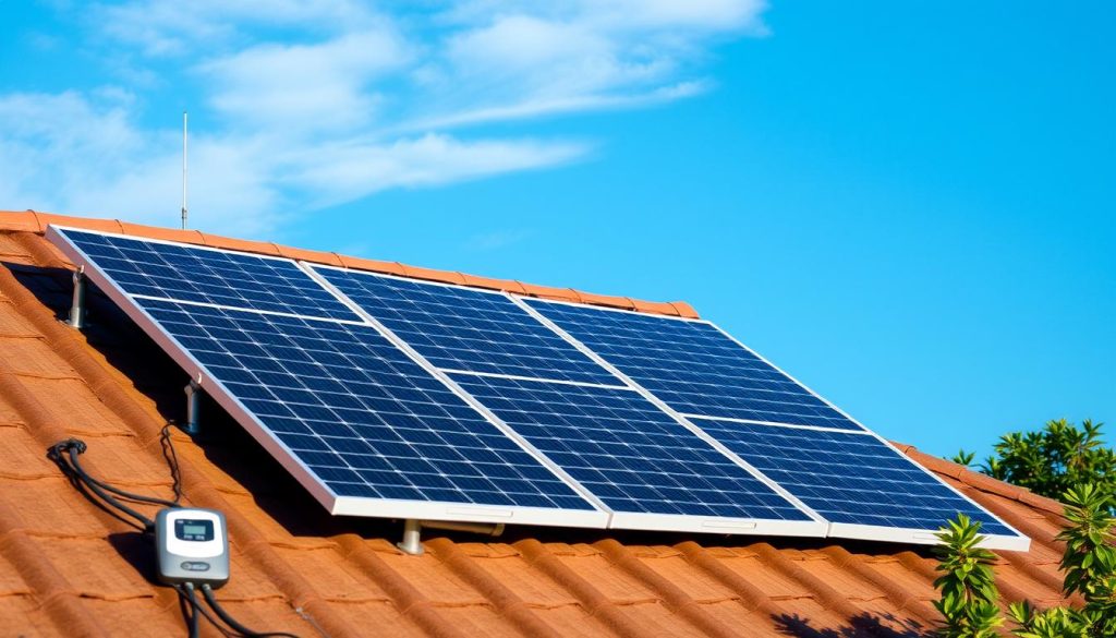 Adjustable solar panel installation