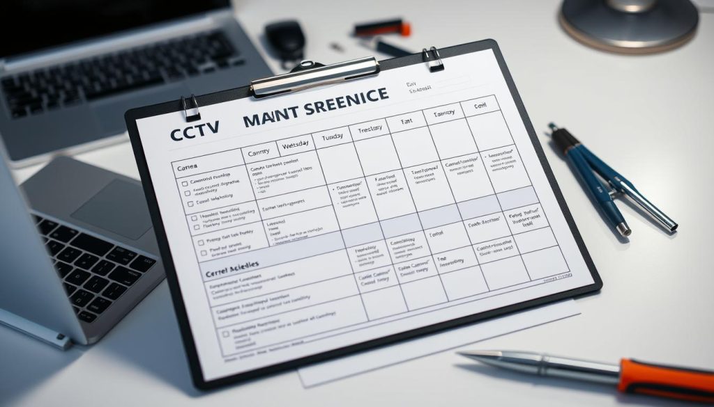 CCTV maintenance schedule