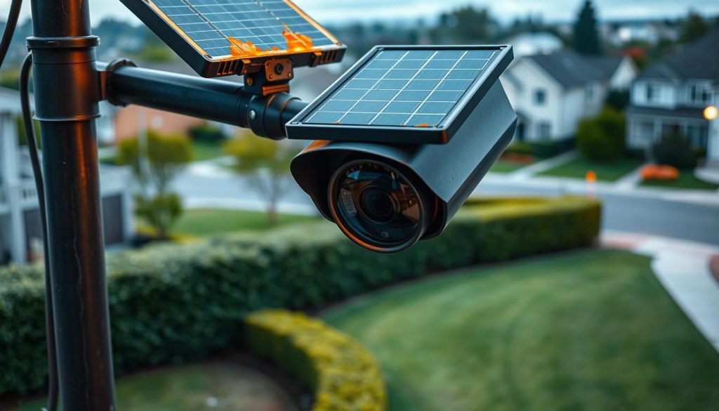 CCTV solar lights for security