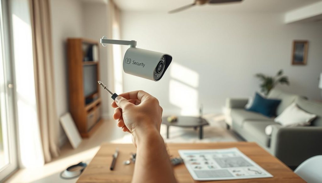 DIY security camera installation