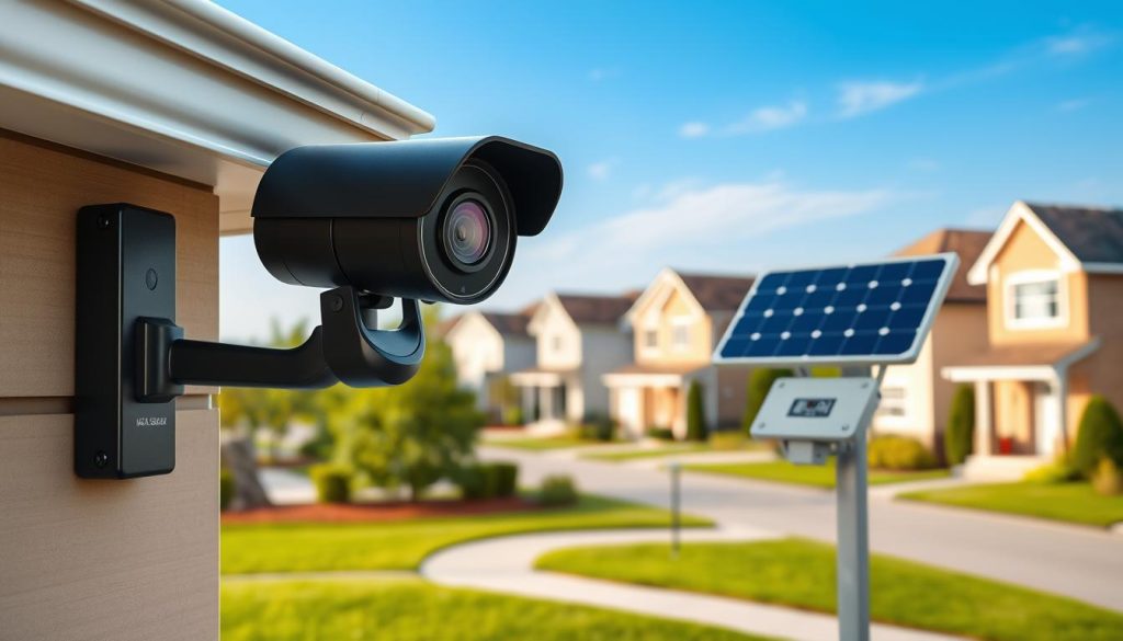 cost-effective solar security system