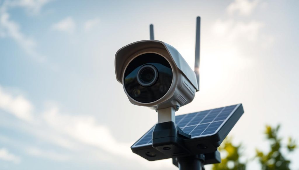 solar PTZ WiFi camera for surveillance