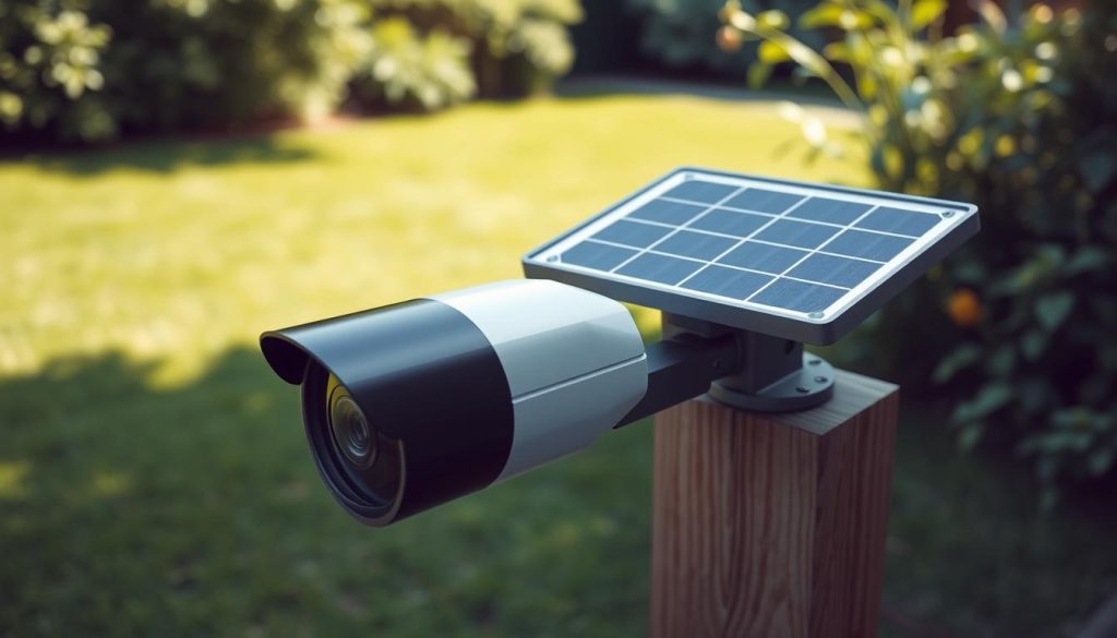 solar camera installation