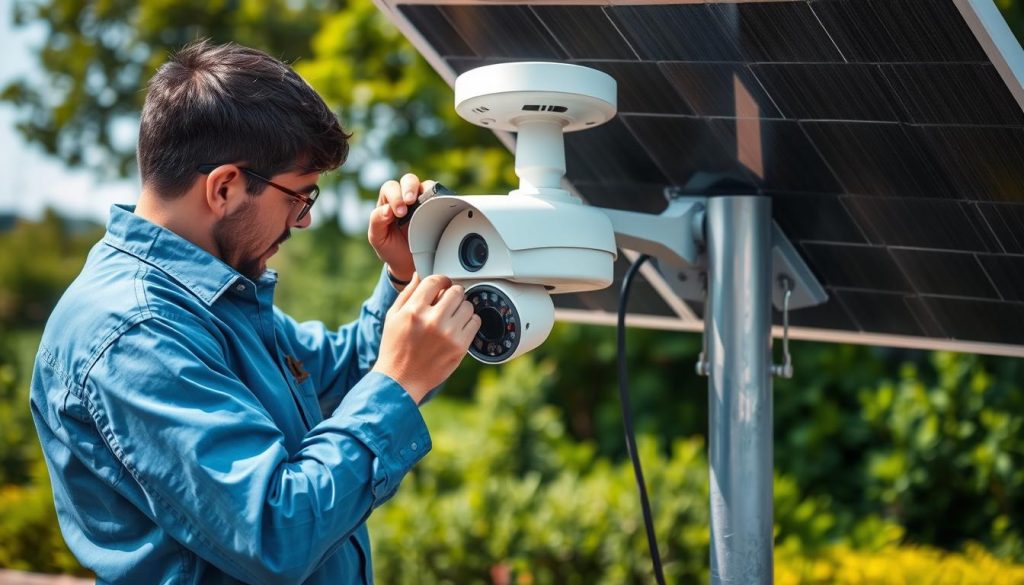 solar camera maintenance