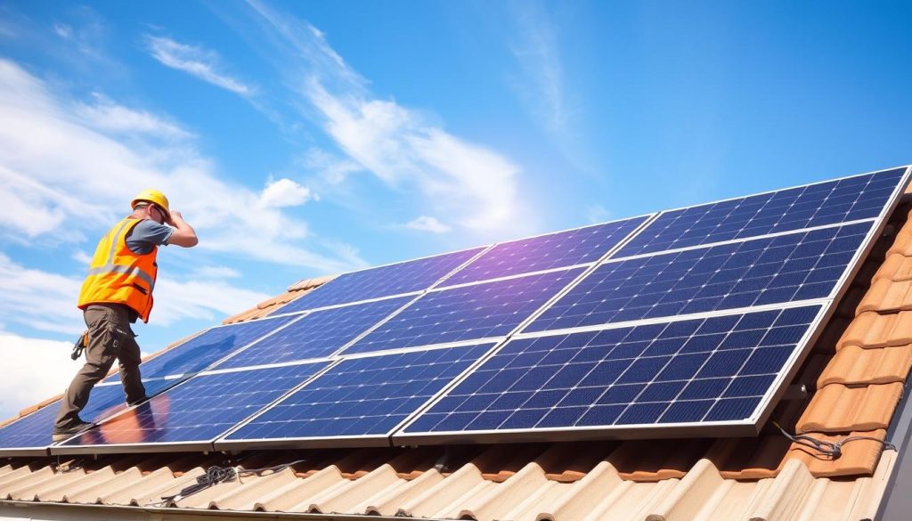 solar panel installation