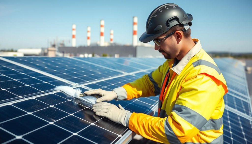 solar panel maintenance