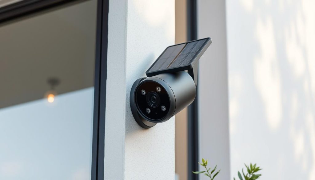 solar-powered home security camera