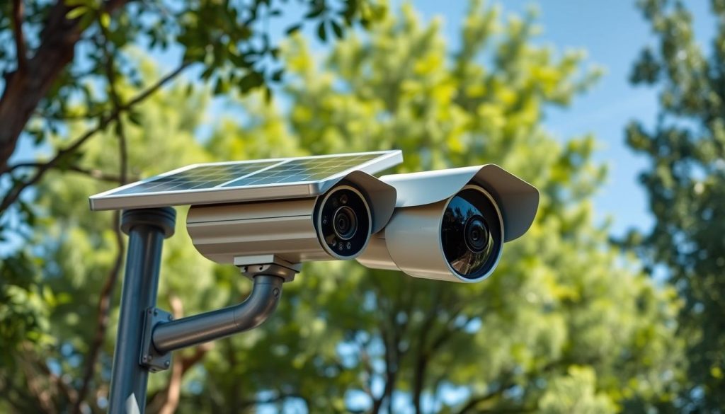 solar-powered outdoor surveillance