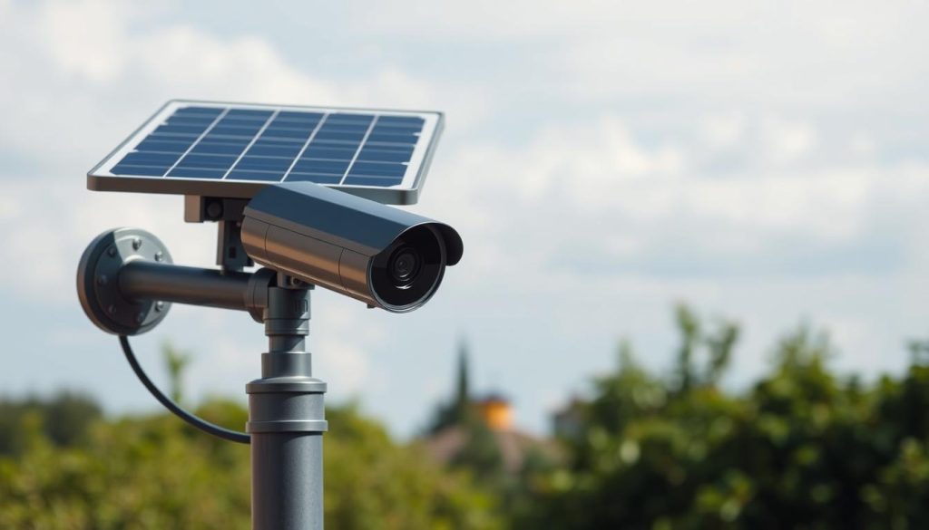 solar-powered security camera