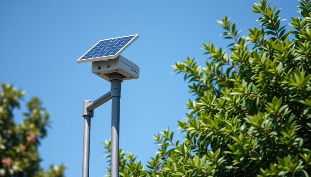 solar-powered security camera