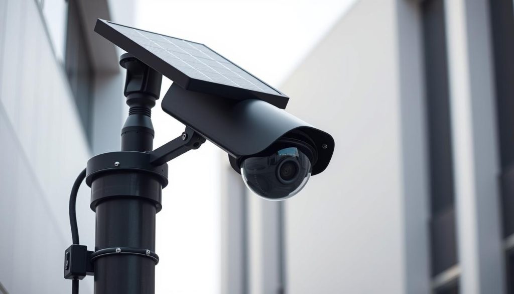 solar-powered security camera