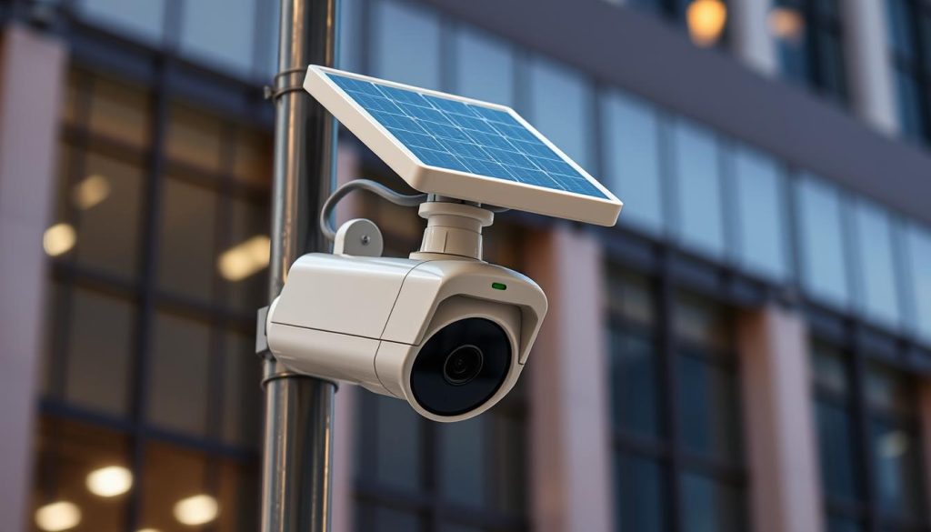 solar-powered security camera