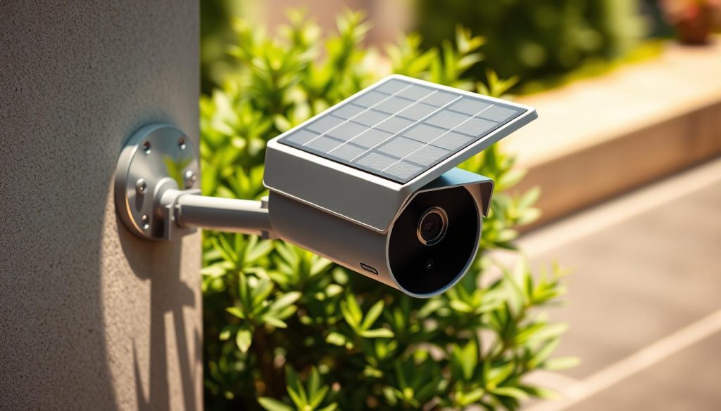 solar-powered security camera