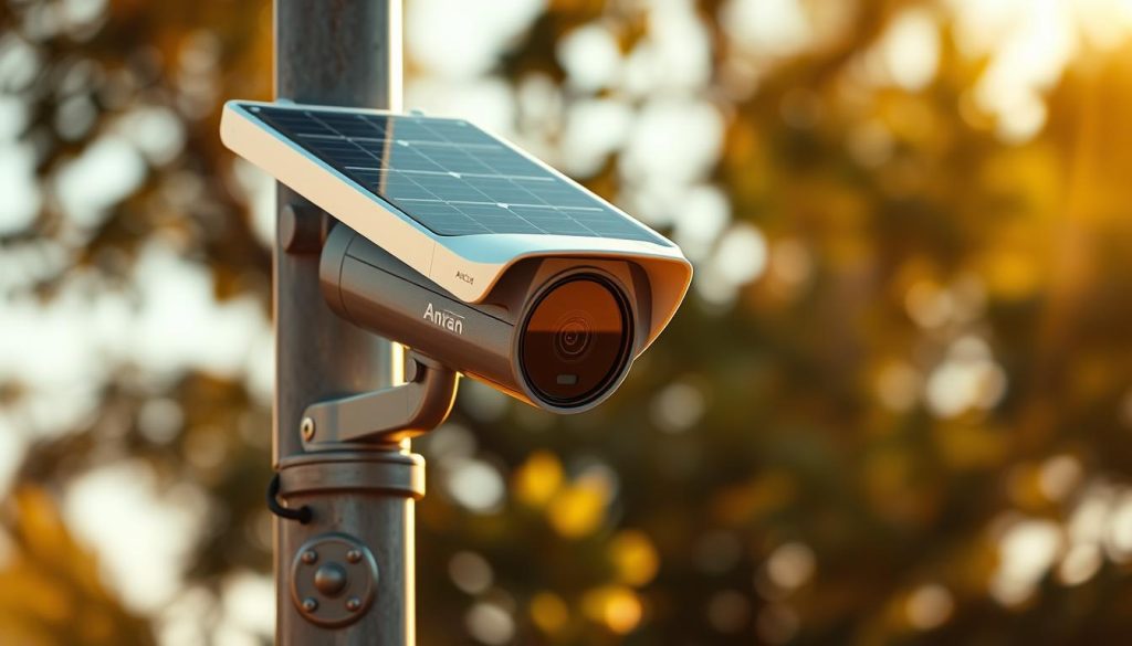 solar-powered security camera