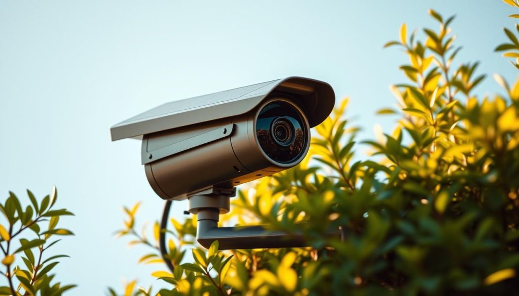 solar-powered security camera