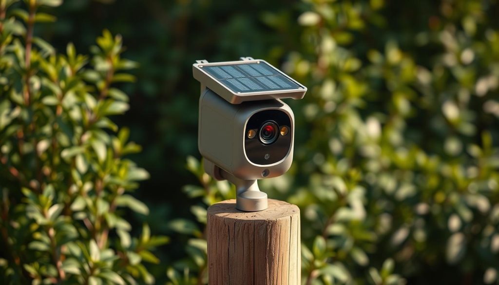 solar-powered security camera