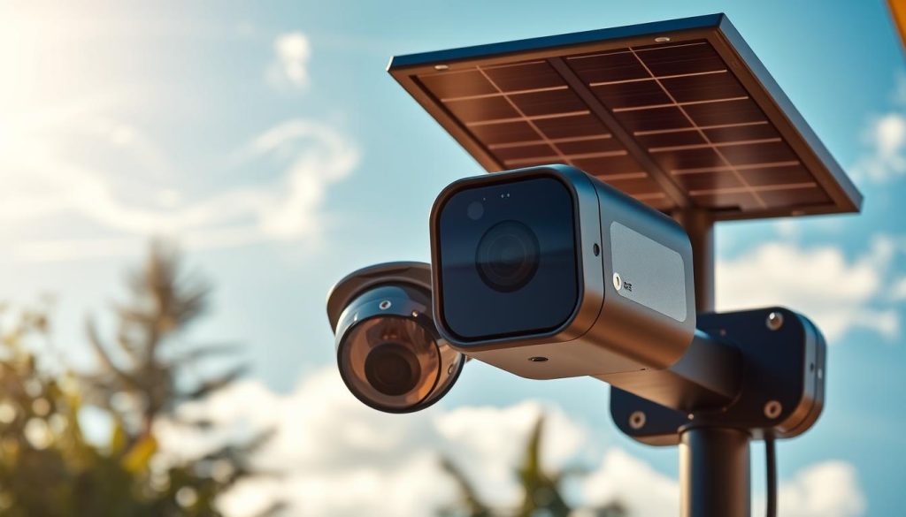 solar-powered security camera
