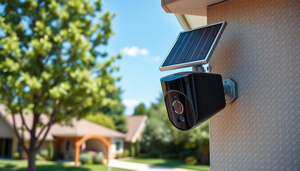 solar-powered security camera system