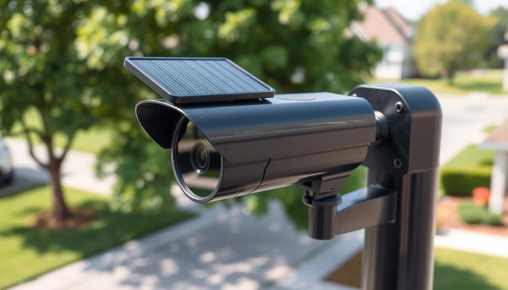 solar powered security camera with night vision