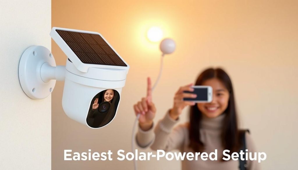 easy solar-powered setup